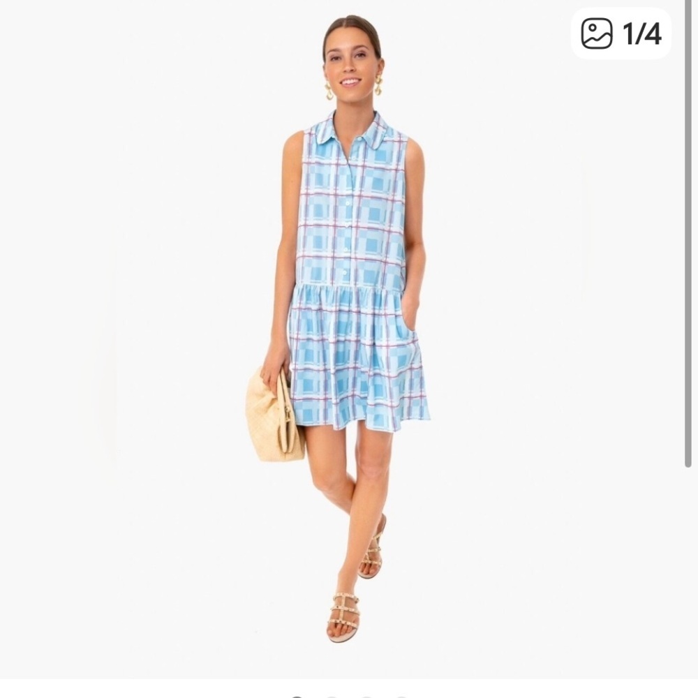 Nwot Tuckernuck Westport Trellis Sleeveless Hayes Shirt
Dress $148 spring casual